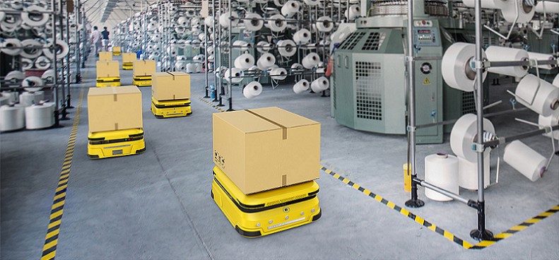 艾思捷定制款FGV105系列減速機(jī)--應(yīng)用在AGV行走小車(chē)上